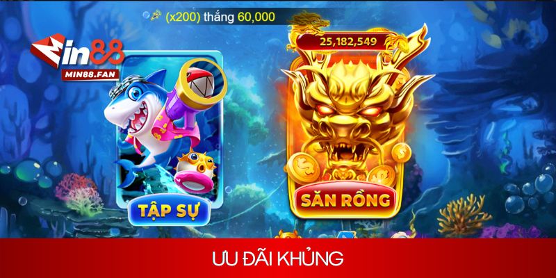 Trải nghiệm săn bắn cá tại Min88 săn ngay nhiều ưu đãi khủng