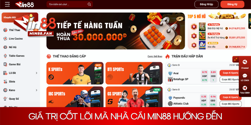 Giá trị cốt lõi mà nhà cái Min88 hướng đến